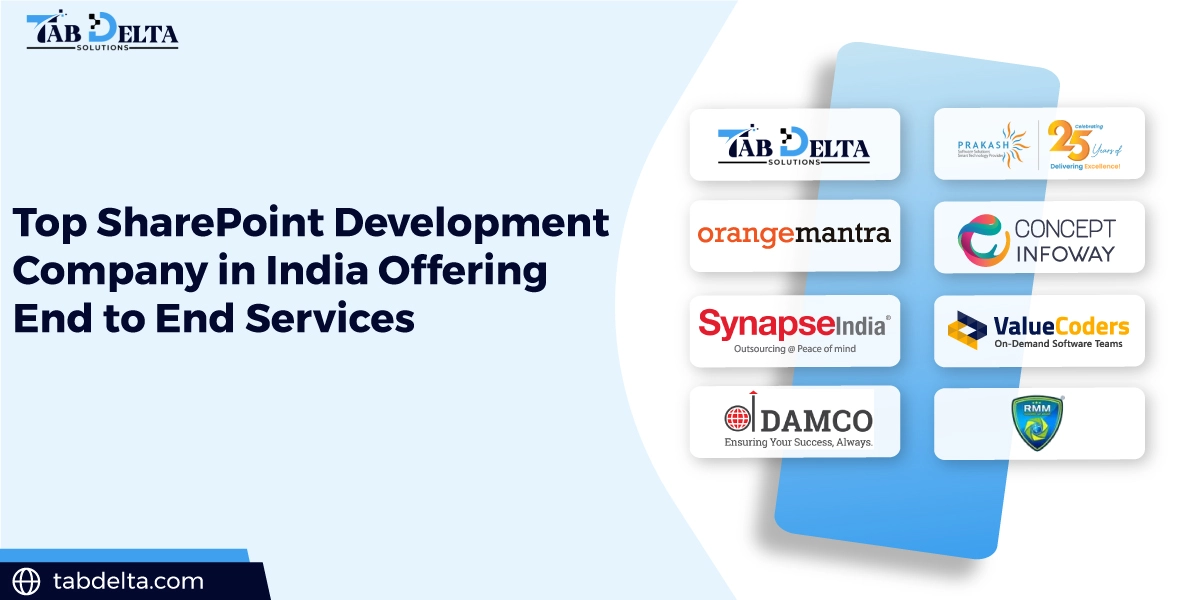 Top SharePoint Development Company in India Offering End-to-End Services