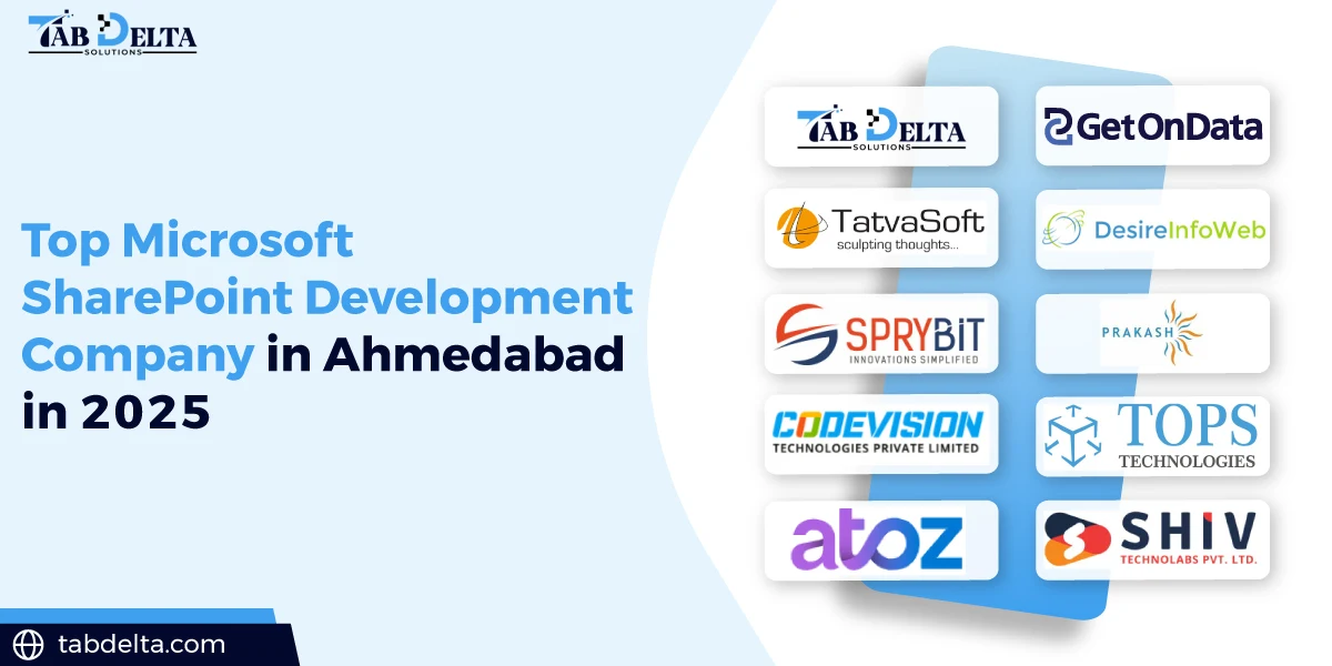 Top Microsoft SharePoint Development Company in Ahmedabad in 2025